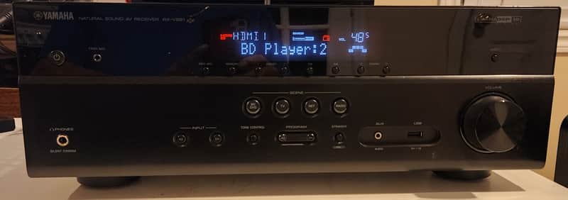 Yamaha Yamaha RX-V581 Network AV Receiver 2015 - Black metal image 1