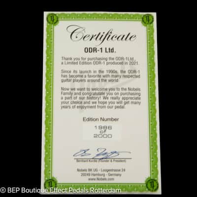 Nobels ODR-1 Ltd. Natural Overdrive 2021 Number 1986 out of 2000 image 11