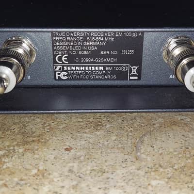 Sennheiser EW100 G2 receiver + bodypack 518-554MHz image 3