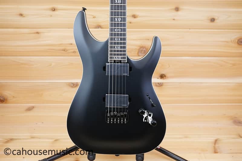 Schecter C-1 SLS Elite Evil Twin - Satin Black image 1