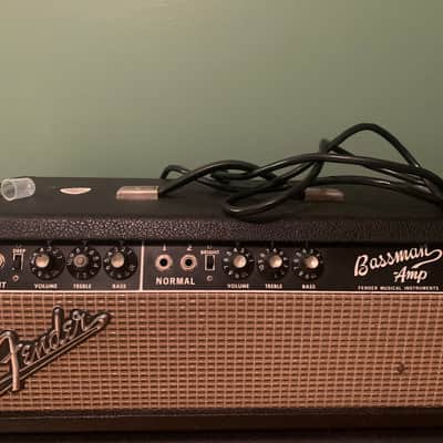 Fender Bassman 2-Channel 50-Watt 2x12" Piggyback Guitar Amp 1964 - 1966 - Black Panel image 2