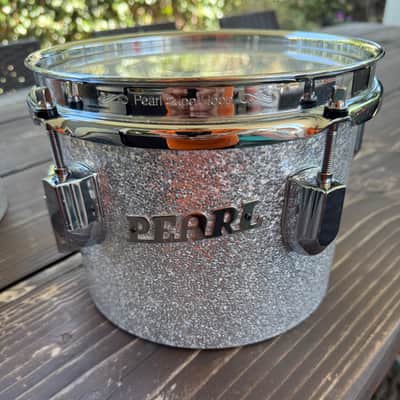 Pearl President Deluxe Concert Tom Set 8" and 10" with Stand Ct950 Silver Sparkle (PSD0810P/C450) imagen 8