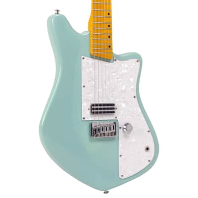 Lindo Rosetta Seafoam Green Electric Guitar and Padded Gig Bag image 1
