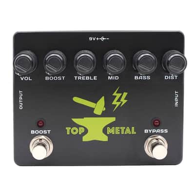 MOSKY TOP METAL Heavy Metal Boost Guitar Pedal Effect Stomp-box 3 Band EQ Control image 1