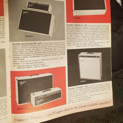 1962 Fender Musical Instruments Color Catalog/Brochure Original Stratocaster, Tele, P & Jazz Bass image 4
