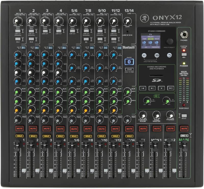 Mackie Onyx12 12-channel Analog Mixer with Multi-Track USB image 1