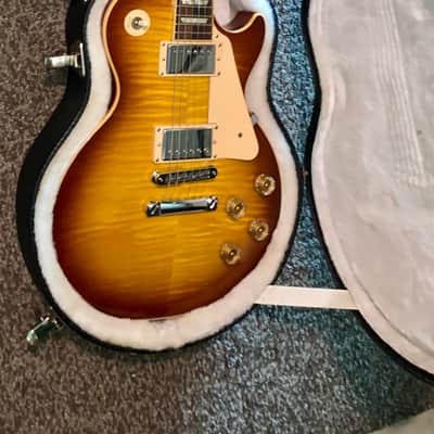 2008 Gibson Les Paul Traditional plus Burst flame top electric guitar made in usa ohsc image 15