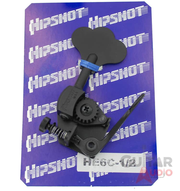 Hipshot HE6C-1/2 Ultralite D-Tuner X-Tender 1/2 Bass, Black, 20685B image 1