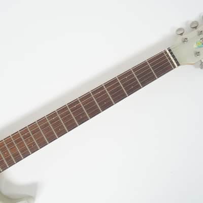 MarineRider MR-1 Metallic Silver Mosrite Ventures Copy Built-in Amp travel guitar Made in JAPAN image 4
