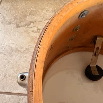 Slingerland Vintage 12 x 8" Rack Tom Drum Nov 1965 w Stick Saver Rims image 12