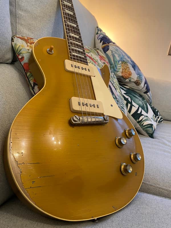 Handyman Les Paul Gold Top All Gold 2019 - All Gold relic image 1