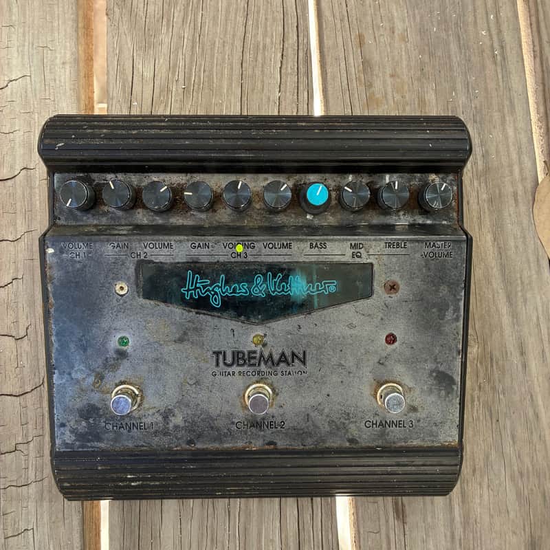 Hughes & Kettner Tubeman 3-Channel Guitar Recording Station - Silver electric guitar pedal image 1