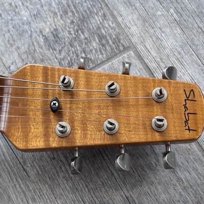 2022 Shabat Lion GB Aged Boutique Electric Guitar - Roasted Flame Maple Neck image 7
