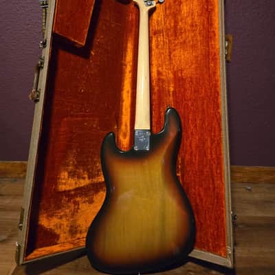 1971 Fender Jazz Bass with Rosewood Fretboard - Sunburst image 8