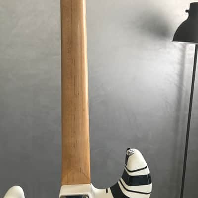 EVH Striped Series White with Black Stripes image 7