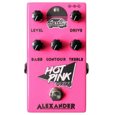 New Alexander Hot Pink Drive Overdrive Guitar Effects Pedal image 1