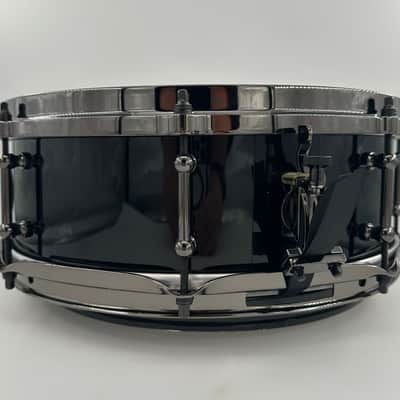 Montineri Custom 5"x14" "Murder Black" 10-Ply Jasper Maple Snare image 4