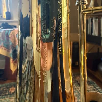 Edwards T350, Custom Tenor Trombone 1990's - Yellow Brass image 5