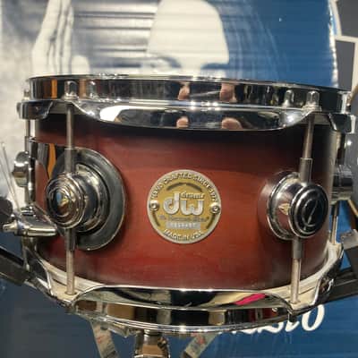 Terry Bozzio's DW - 5.5x10" Collector's Maple Snare Drum 1998 Mahogany Satin Oil image 3