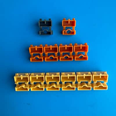 Immagine CASIO MT-35 Vintage Keyboard Part: Orange Yellow Push Button Cover Set - 4