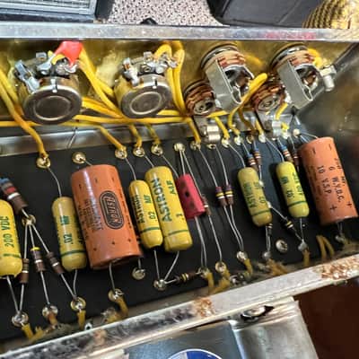 1959 1960 Tweed Fender 5F6-A Bassman 4x10 Combo Amp image 18