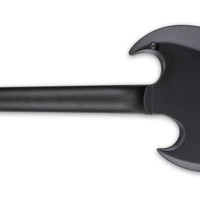 ESP LTD Viper-400 Baritone Black Satin Electric Guitar + ESP TKL Gig Bag - Brand New! image 3