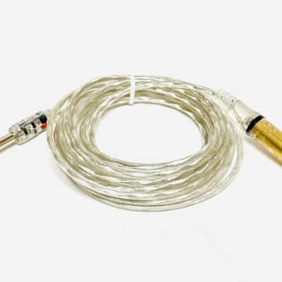 6ft Extension Transparent Silver Clear Dual Trigger Long Cable for Roland or Alesis Drum Pads Extender image 1