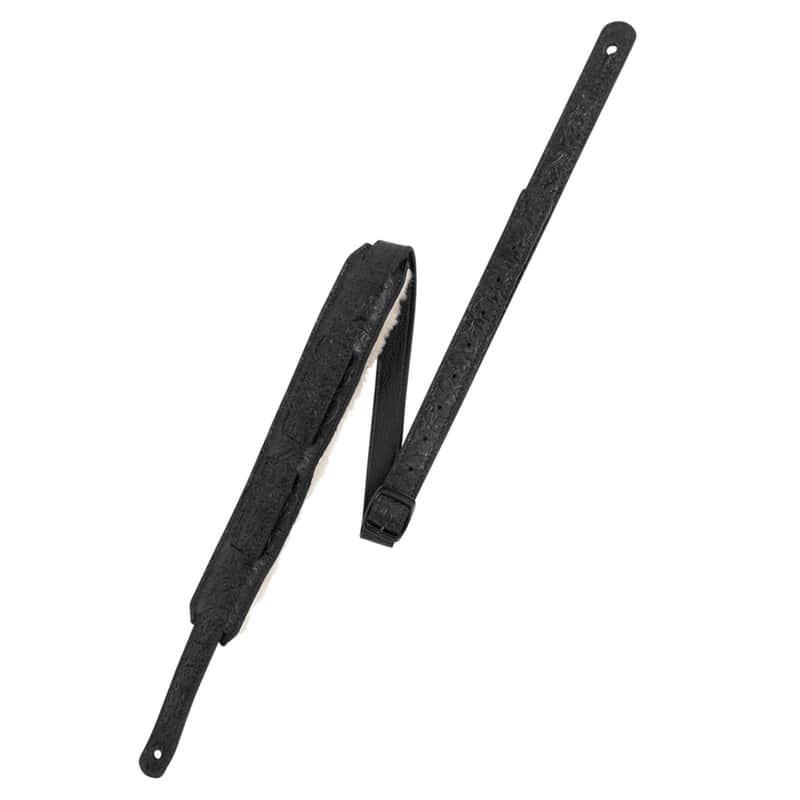 Used Levy's 2" Reiner Deluxe Series Leather Strap, Black image 1