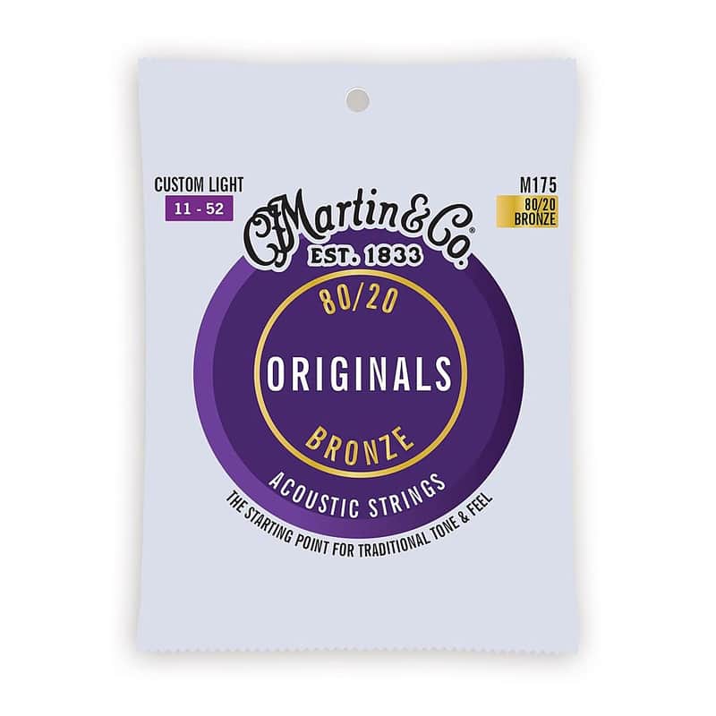 Martin Originals 80/20 Bronze Acoustic Guitar Strings (11-52)