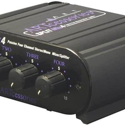 ART SPLITMIX4 Passive Four Channel Stereo / Mono Mixer / Splitter image 2