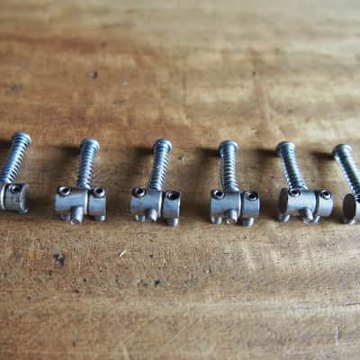 Fender Telecaster notched saddles with intonation screws - correct replacements for 1972, 1973, 1974, 1975, 1976, 1977, 1978, 1979 image 5