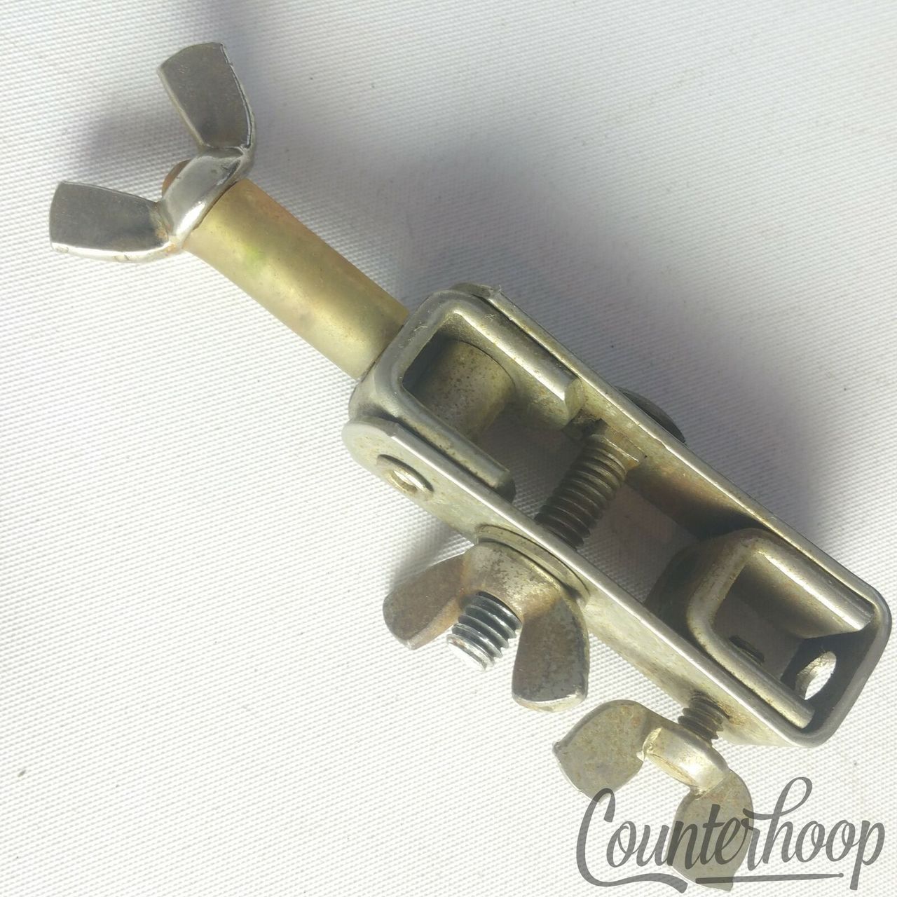 Ludwig Crash/Ride Cymbal Stand Tilter Cup Mount Rod Seat Tube Nickel Vintage 30s — main photograph