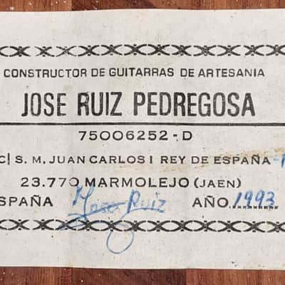 Jose Ruiz Pedregosa 1993 "negra" - check this great looking and amazing sounding flamenco guitar + video! image 13