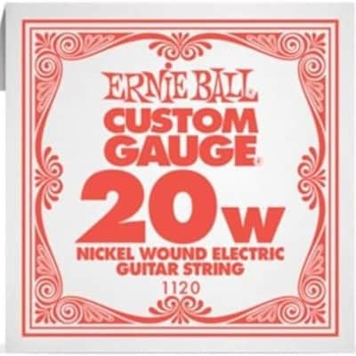 Ernie Ball Electric Guitar Strings 6 PACK!! (EB 1120 .020 Nickel Wound Single) image 2