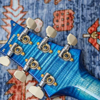 PRS USA Paul Reed Smith Modern Eagle V Wood Library "Faded Blue Burst + Ebony" (2025) image 21