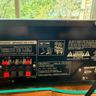 Sony Sony STR-DH190 Stereo Receiver with Bluetooth 2010 - Black metal case image 3