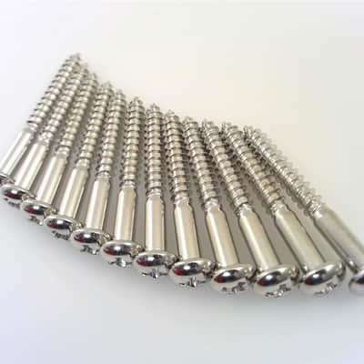 True Custom Shop® Nickel Tremolo Mounting Screws for Fender Strat 12 Pack image 1