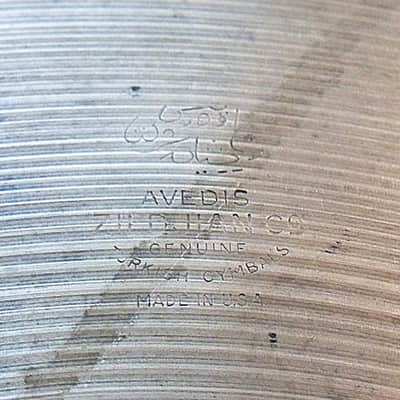 1960s Zildjian 18'' Thin Crash Cymbal image 5