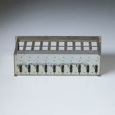 Telefunken S67 vintage 10 slot module rack with connectors inside (unwired) for use with Tab V76, Siemens V72, Tab U73, Siemens V78 etc. image 5