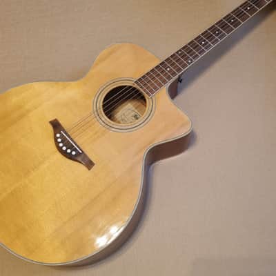 Hofner HA-JC03 Jumbo Electro Acoustic Guitar Solid Spruce Top image 1