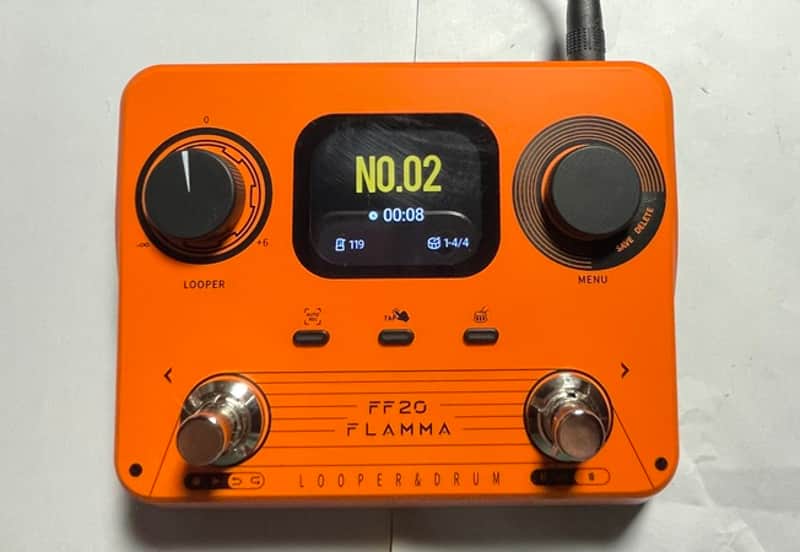 Flamma FF20 Looper Pedal Drum Machine 2025 - ORANGE image 1