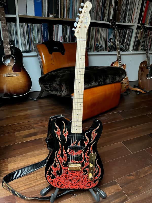 Fender James Burton Artist Series Signature Telecaster 2007 - Present - Red Paisley Flames