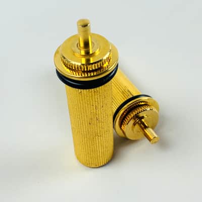 Gibson Vintage Gold Nashville Bridge Anchor Bushings and Thumb wheel's. (Pair) – 1970s/80s 70s/80s image 1