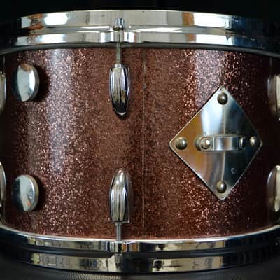 Gretsch 18/12/14/5.5x14" 60's Round Badge Drum Set - Burgundy Sparkle image 23