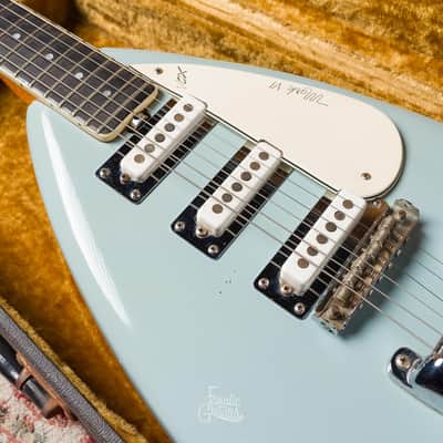 Vox Mark VI Teardrop 60s - Blue #245857 Second Hand image 7