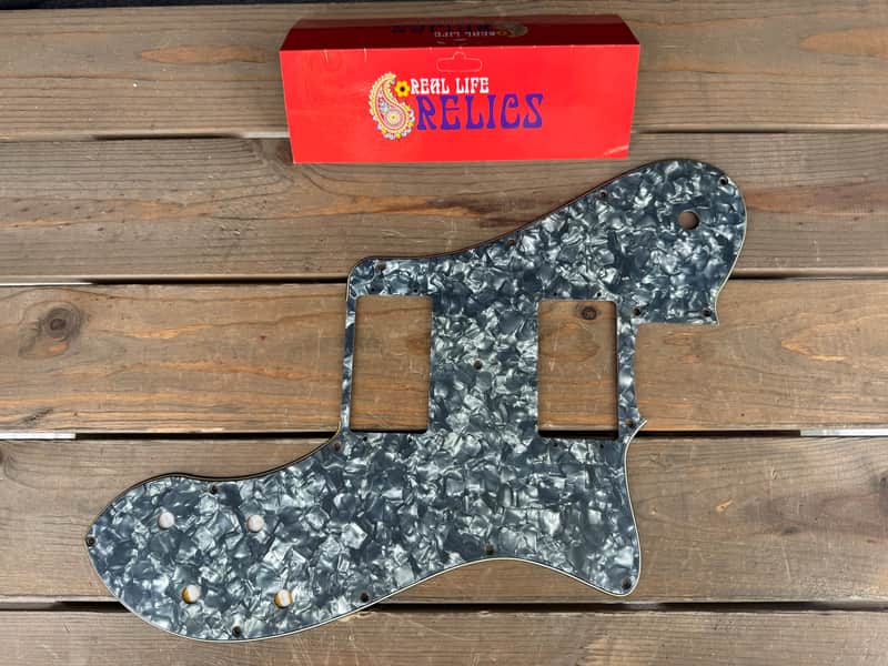 Real Life Relics Aged Grey Pearl 72 Telecaster® Deluxe Pickguard    [PGAN4] image 1