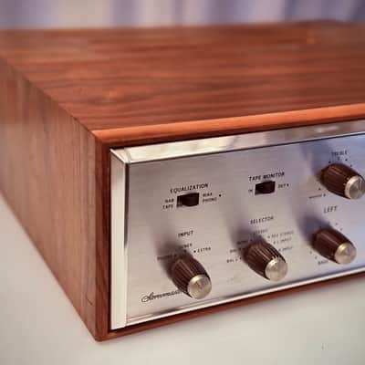 🎶✨ H.H. Scott 222D/222-D Tube Integrated Amplifier w/ Wood Case — Serviced EL84 / 7189 Vintage Hi-Fi image 5