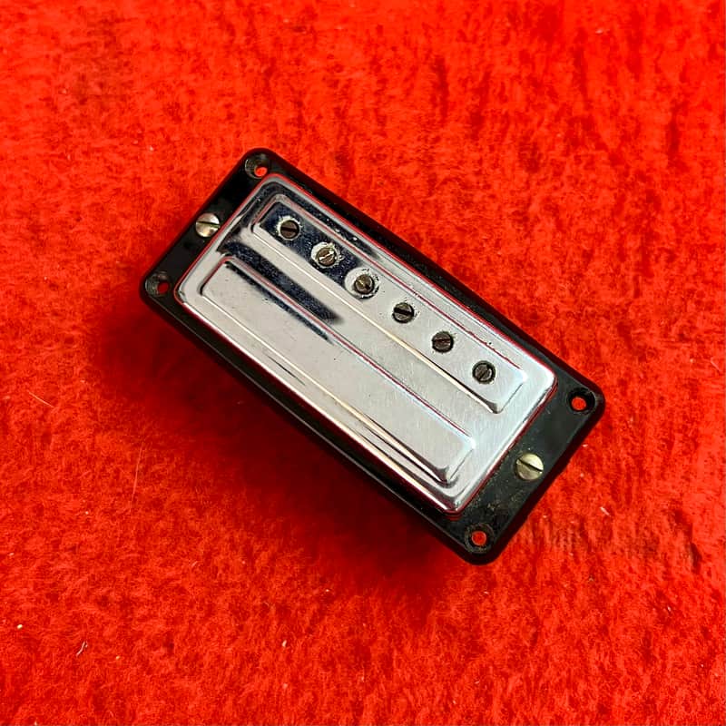 1960 Guild Mini humbucker guitar pickup Chrome