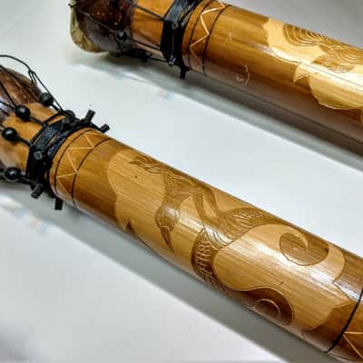 Boo Bam Boobam Bamboo Set of 3 South America Primitive Octobans image 5