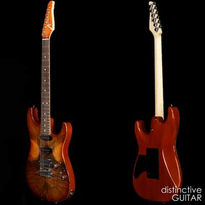 Tom Anderson Drop Top HSS Figured Walnut Honey Burst Shaded Edge image 6